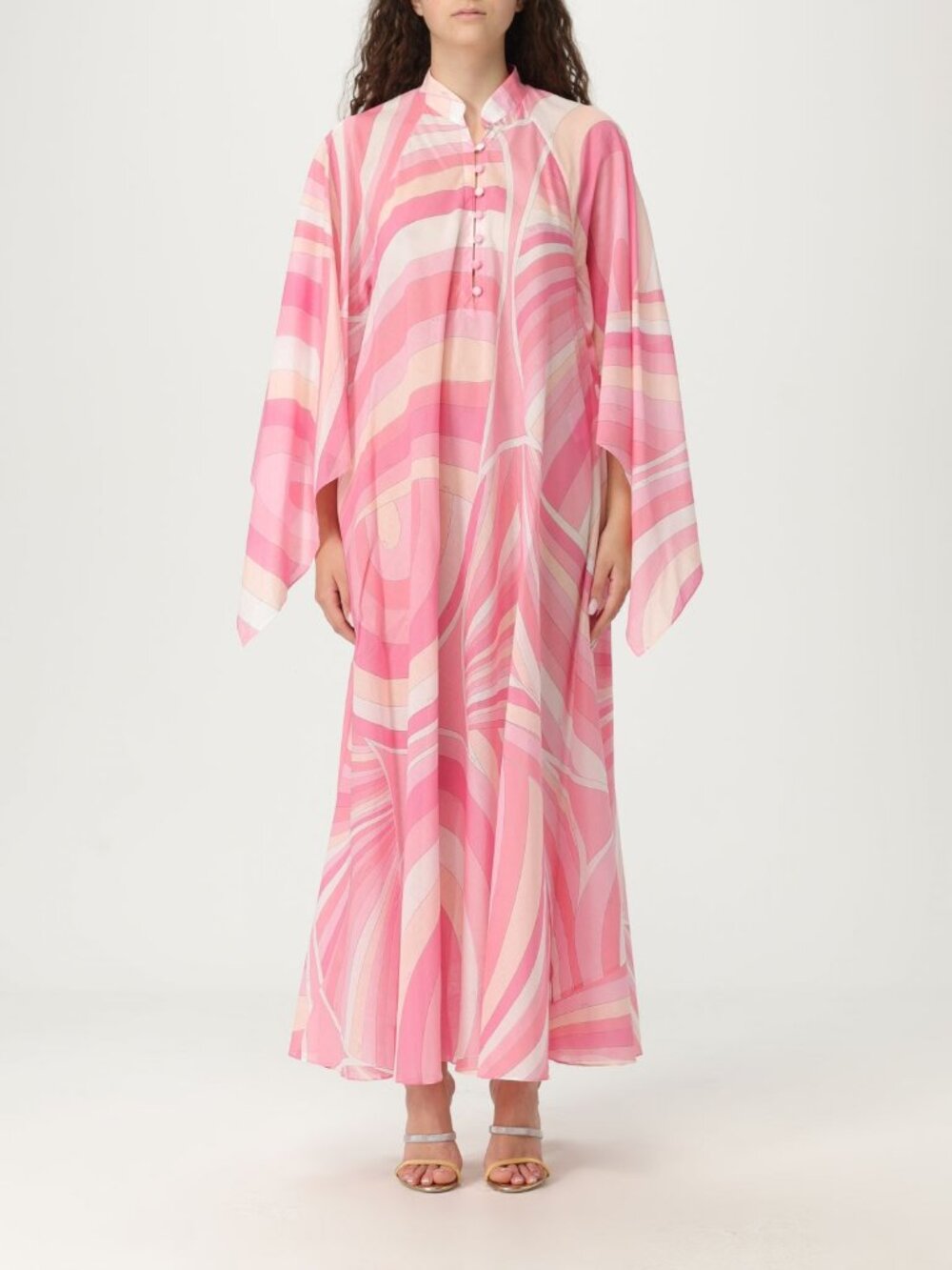 Emilio Pucci Iride cotton muslin print kaftan
